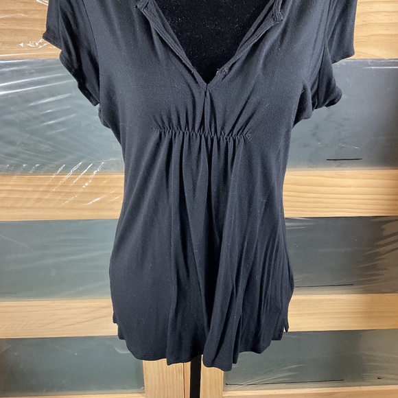 Calvin Klein Black Short Sleeved Vintage Top - Picture 5 of 9